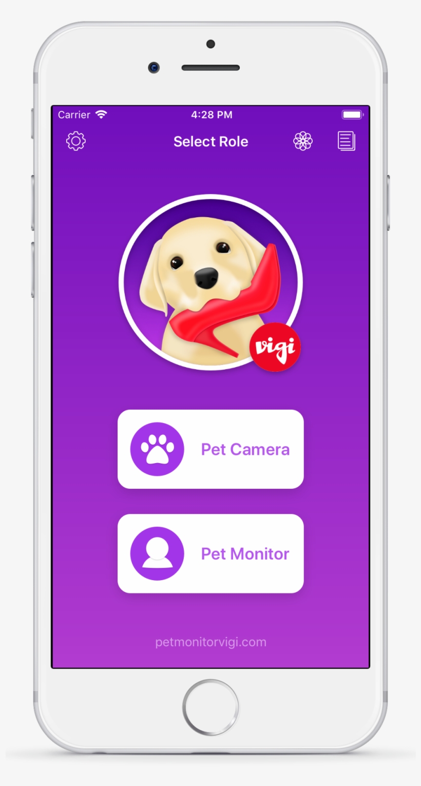 Pet Monitor Main App Screen - Smartphone, transparent png download