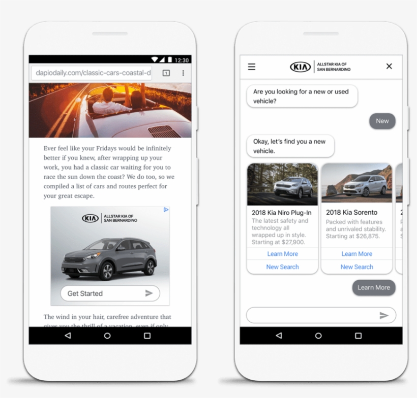 Mobile Device Demo Photos - Chatbot Ad Adlingo, transparent png download
