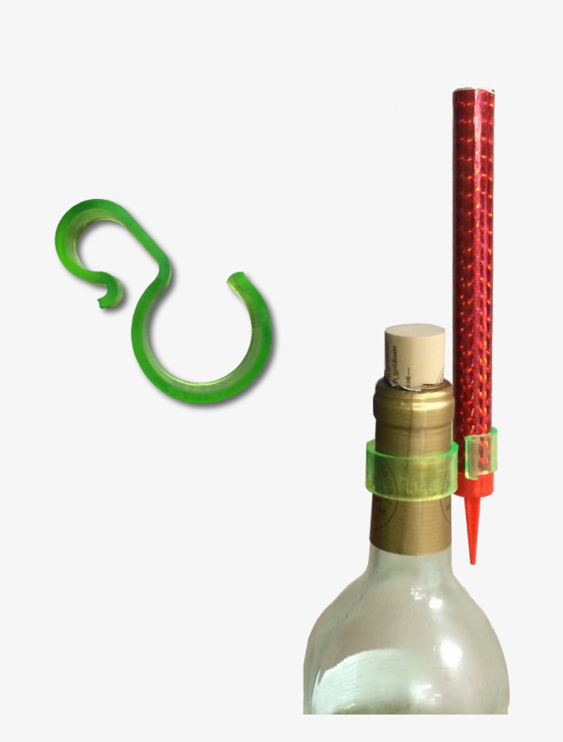 Single Sparkler Bottle Clip, transparent png download