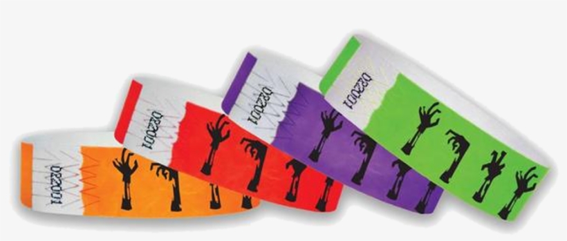 3/4 Tyvek Wristband Halloween/zombie Hands - Sock, transparent png download