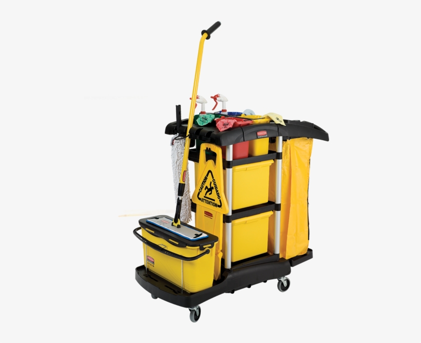 Microfibre Cleaning Cart - Rubbermaid Cleaning Products, transparent png download