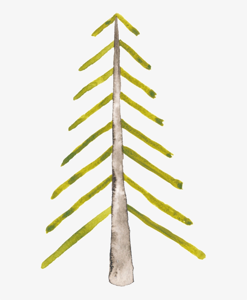 Arbol De Navidad De Png Transparente Amarillo Pintado, transparent png download