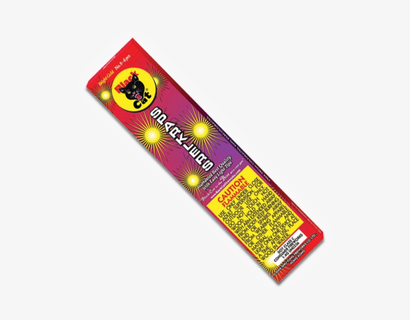 #8 Gold Sparklers - Black Cat Fireworks, transparent png download
