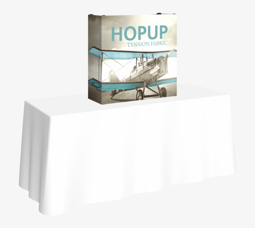 5ft Straight Tabletop Tension Fabric Display - Hopup Textile Vector Free, transparent png download