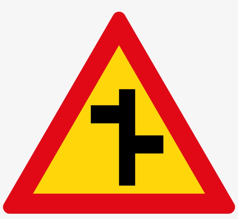 Sadc Road Sign Tw109 - Biển Báo Nguy Hiểm Giao Nhau Với Đường Ưu Tiên, transparent png download