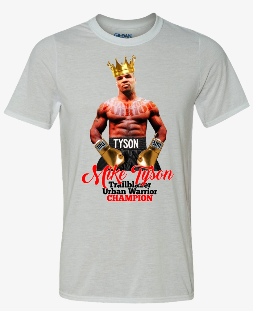 Iron Mike Tyson- Men's/unisex - Gildan 8000 Safety Green, transparent png download