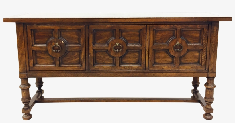 Vintage Wooden Console Table On Chairish - Sideboard, transparent png download