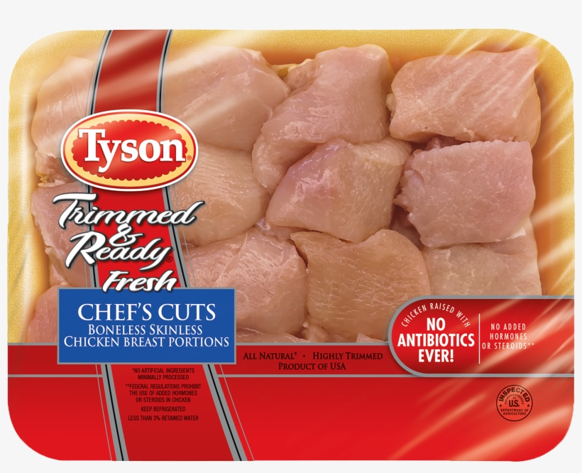 Tyson® Trimmed And Ready Chef\'s Cuts Fresh Boneless - Chicken Tenderloin 1 Lb, transparent png download