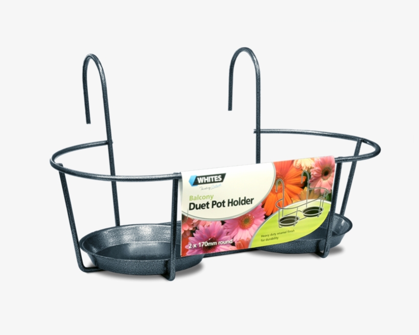 Whites Balcony Duet Pot Holder - Storage Basket, transparent png download