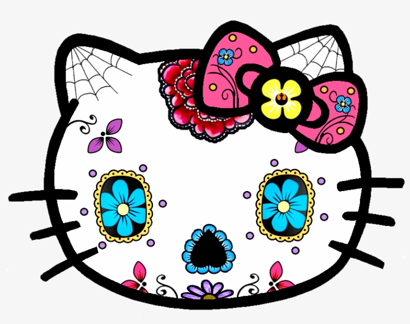 Is This Your First Heart - Sugar Skull Hello Kitty, transparent png download