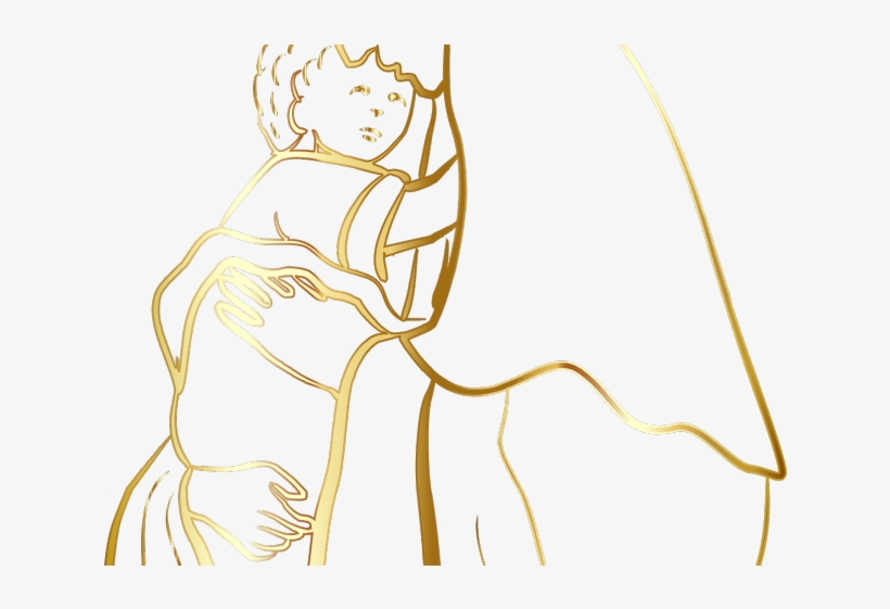 Mother And Baby Clipart Mary Baby Jesus - Mother Mary And Baby Jesus Png, transparent png download