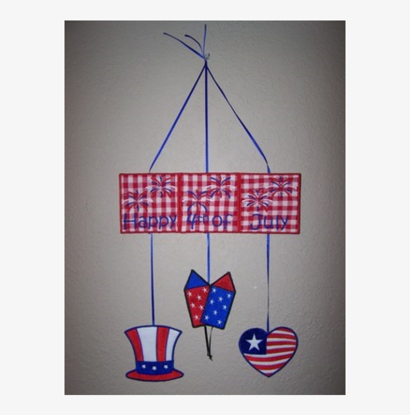 Happy 4th Of July Wall Hanging-4x4 - Flag Of The United States, transparent png download