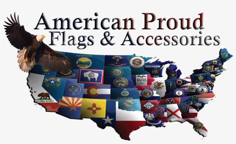 American States Map Flag, transparent png download