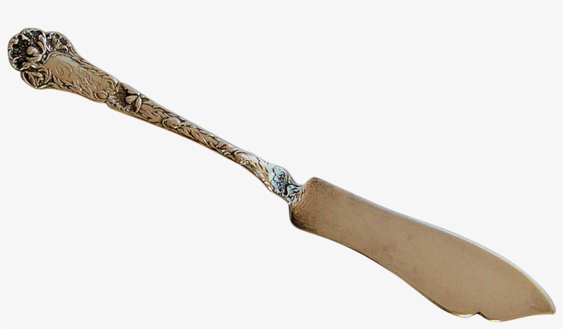 Antique Sterling Silver Poppy By Gorham Master Butter - Knife, transparent png download