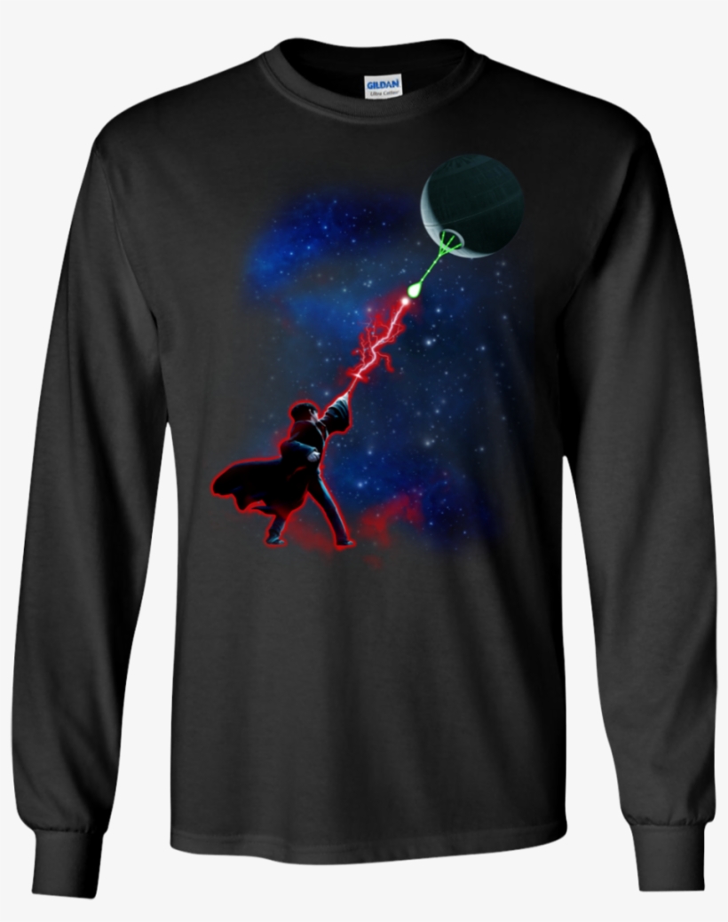 Harry Potter Death Star Mashup Star Wars Shirt Ls Shirt - Shirt, transparent png download