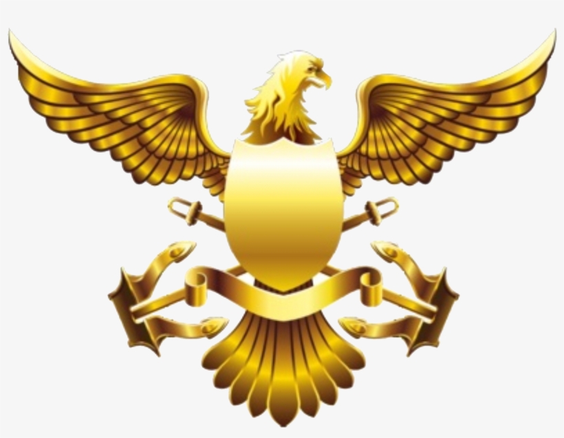 Image Freeuse Stock Golden American Falcon Transprent - Gold Eagle Shield Png, transparent png download
