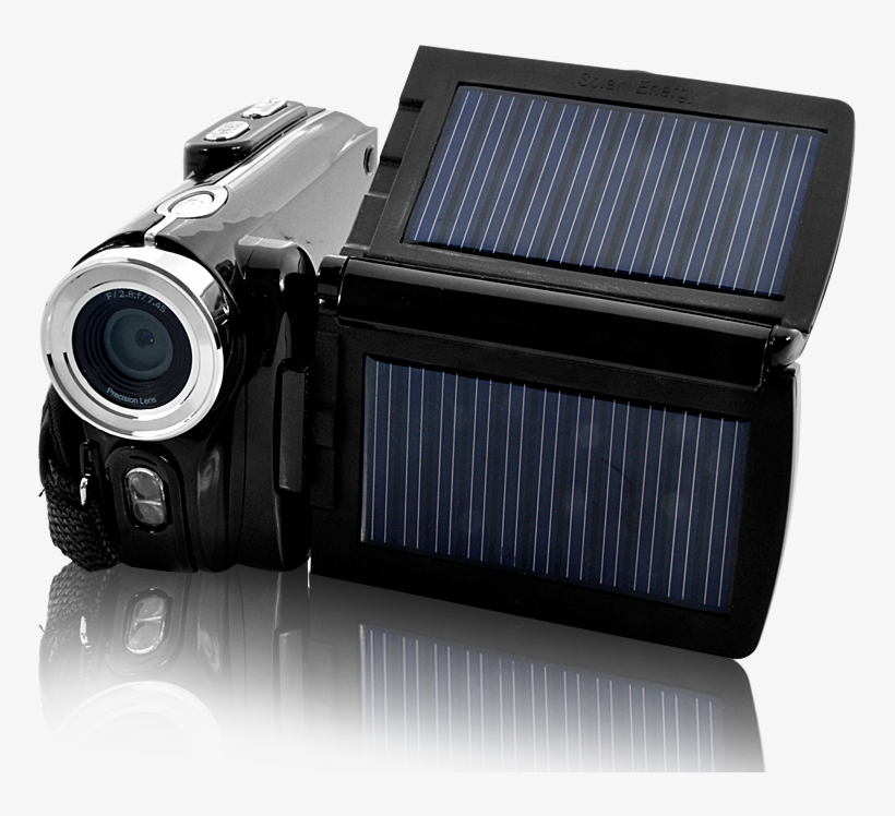 Digital Video Camera W/ Solar Charging - Film Camera, transparent png download
