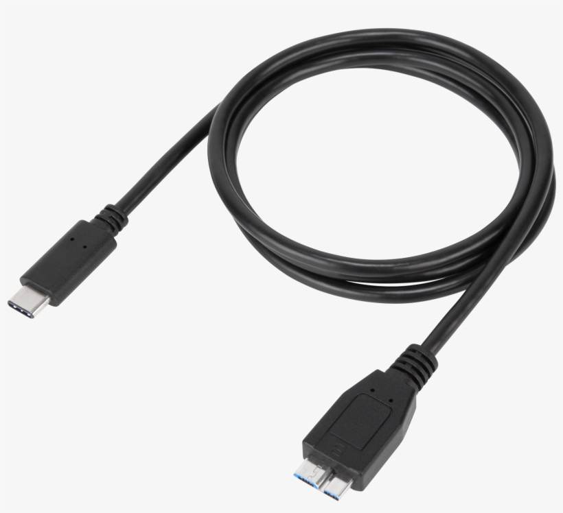 1 Meter Usb C To Micro Usb B 5gbps Cable - Rallonge Usb, transparent png download