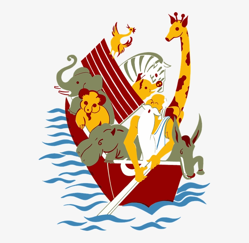 Animals, Ark, Bible, Biblical, Boat, Chicken, Divine - Noah's Ark, transparent png download