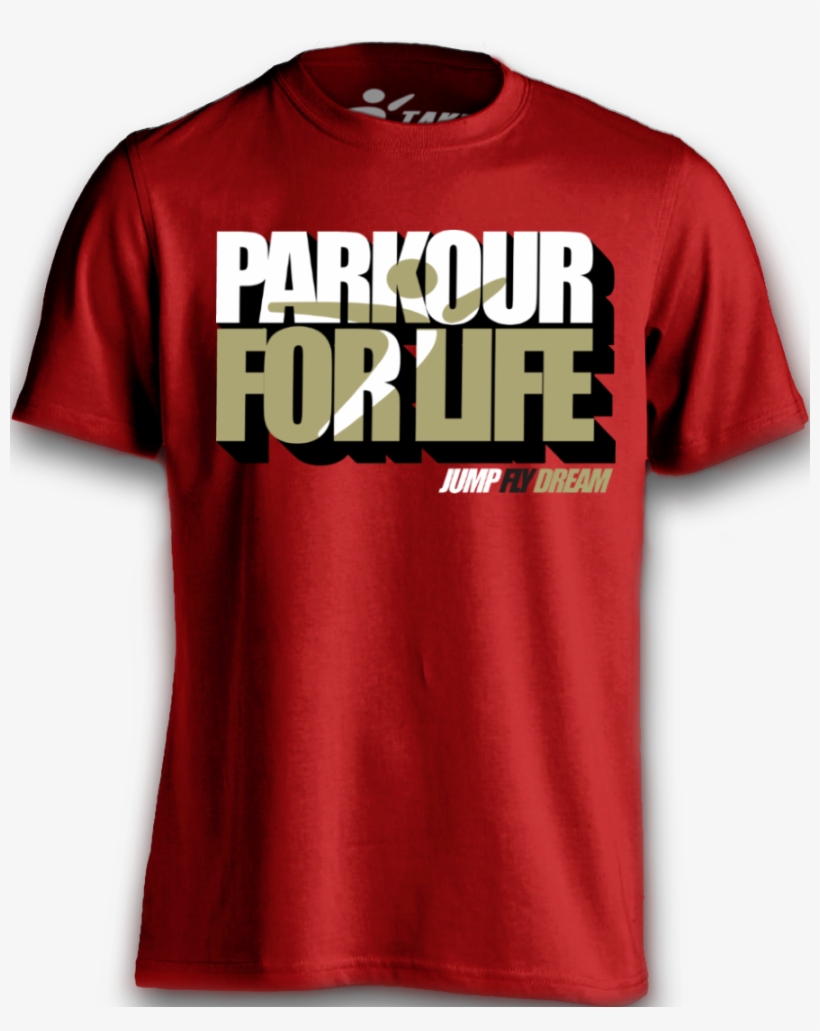 Parkour For Life Tee - Active Shirt, transparent png download