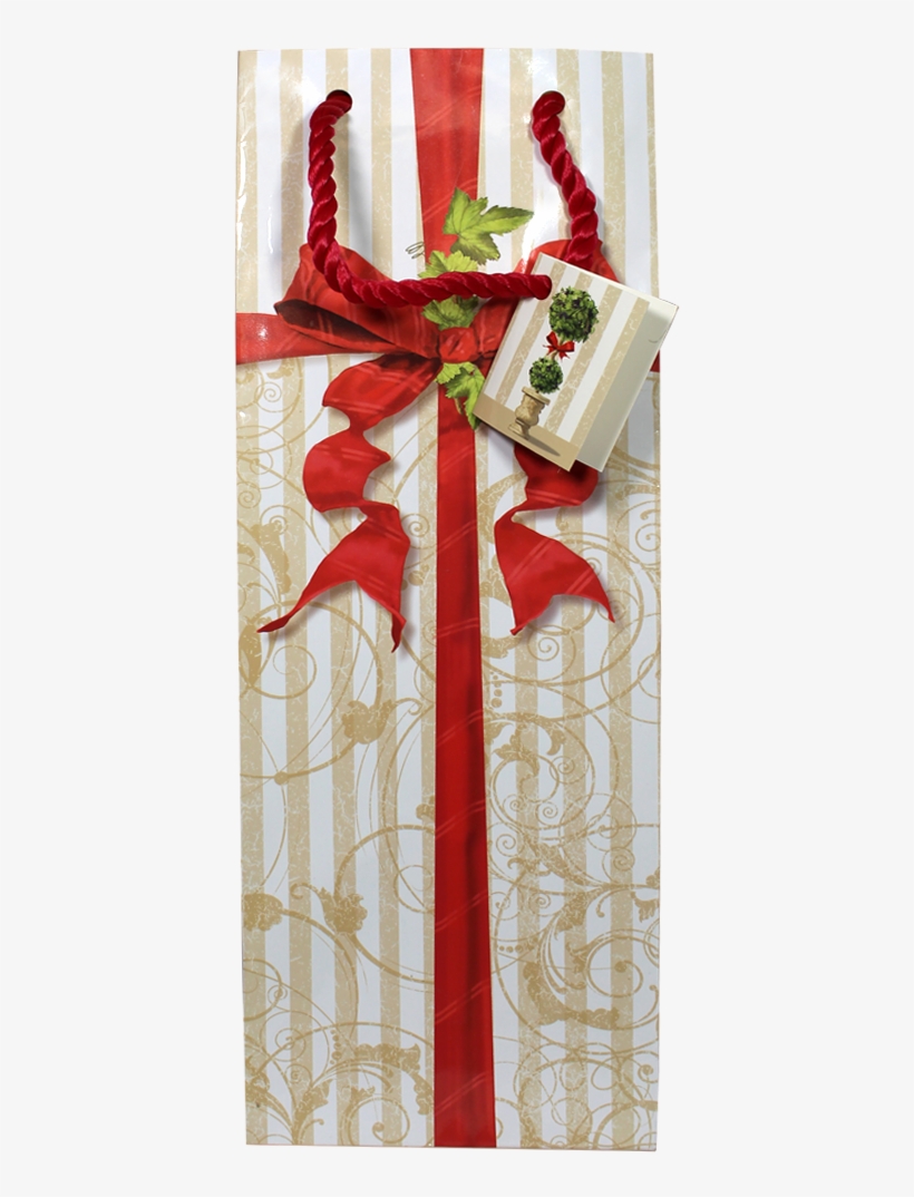 Photo Of Christmas Package Look Holiday Wine Gift Bag - Picture Frame, transparent png download