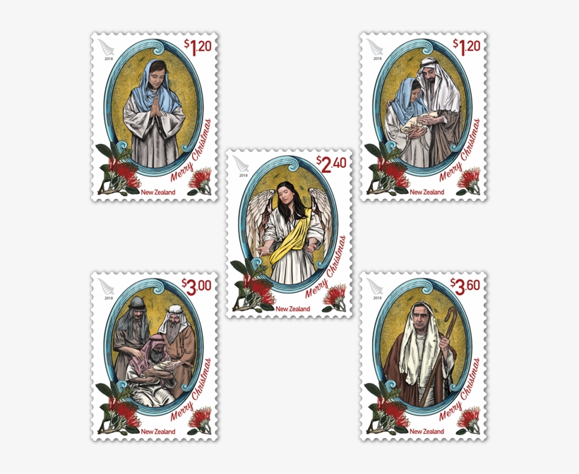 Christmas 2018 Set Of Stamps - Stamps New Zealand Christmas, transparent png download