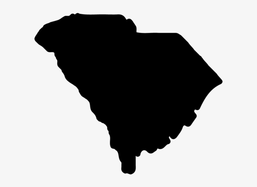 South Carolina Rubber Stamp - South Carolina State Silhouette, transparent png download
