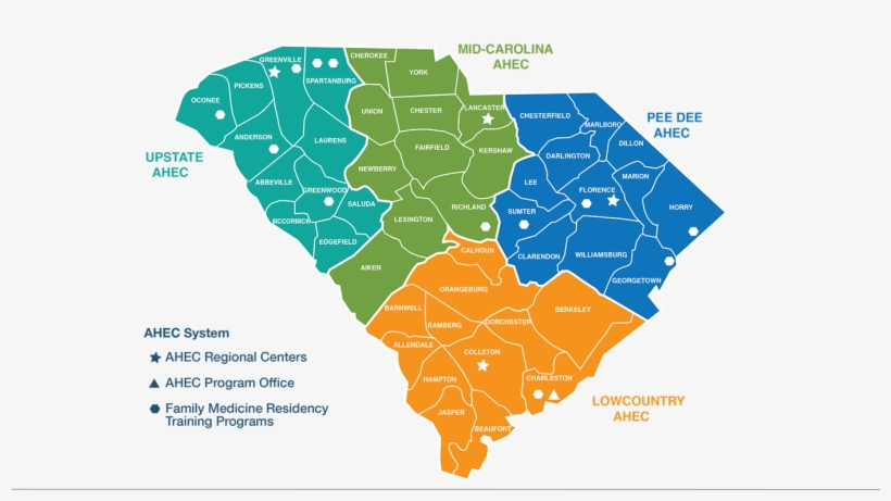 Region Finder Sc Ahec Rh Scahec Net South Carolina - Atlas, transparent png download