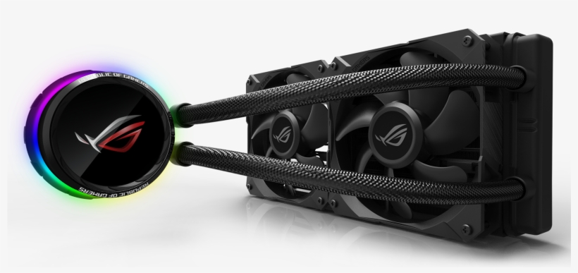 The Ryuo Is The Smaller Version, Offered In 240mm And - Asus Rog Aio Cooler, transparent png download