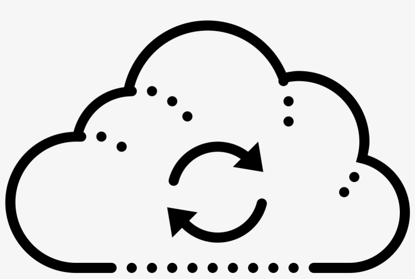 Nube De Sincronización Icon - Cloud Computing, transparent png download