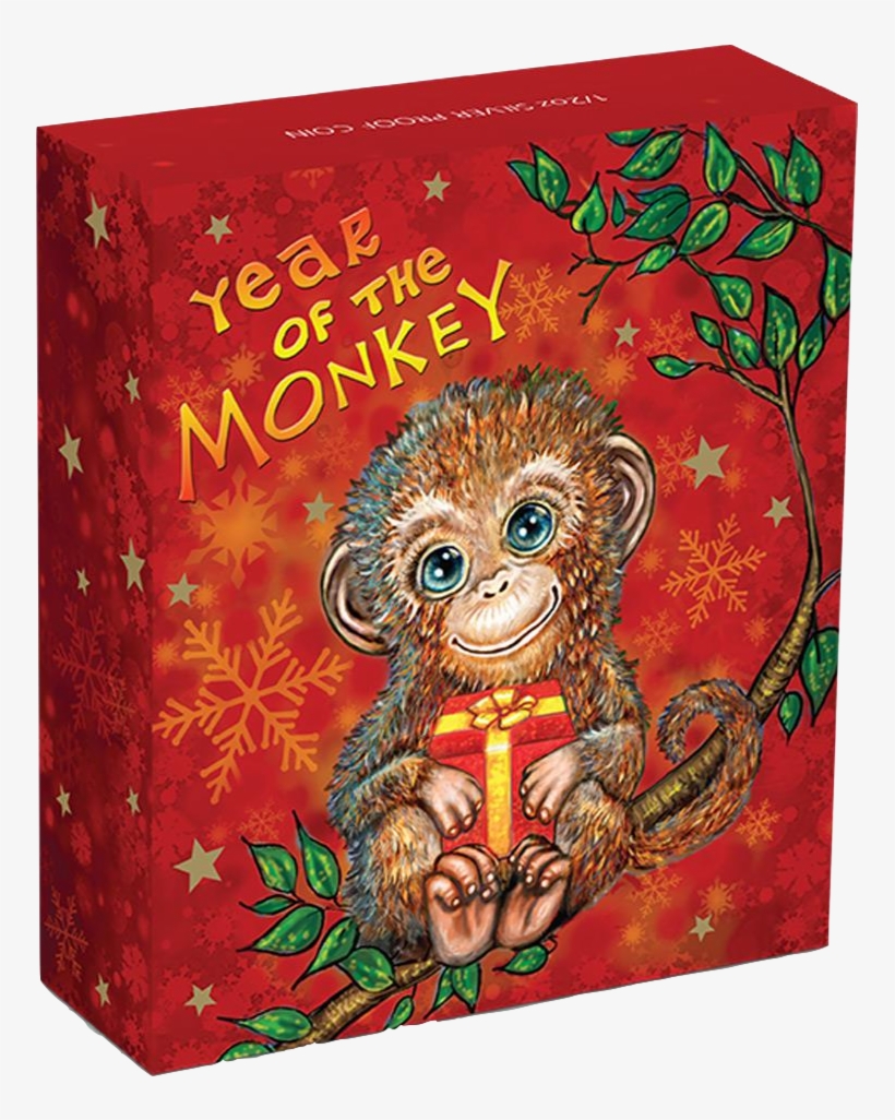 [coin News] 2016 Tuvalu Baby Monkey Proof Silver 1/2oz - 2016 Baby Monkey Coin, transparent png download
