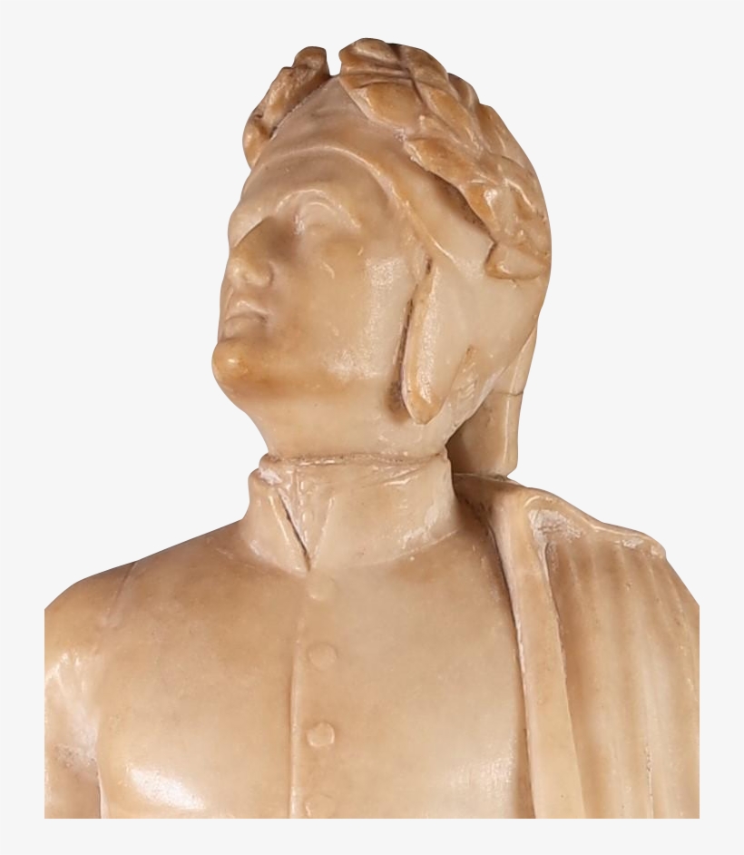 Alabaster Model Of Classical Roman Figure In Cloak - Bust, transparent png download