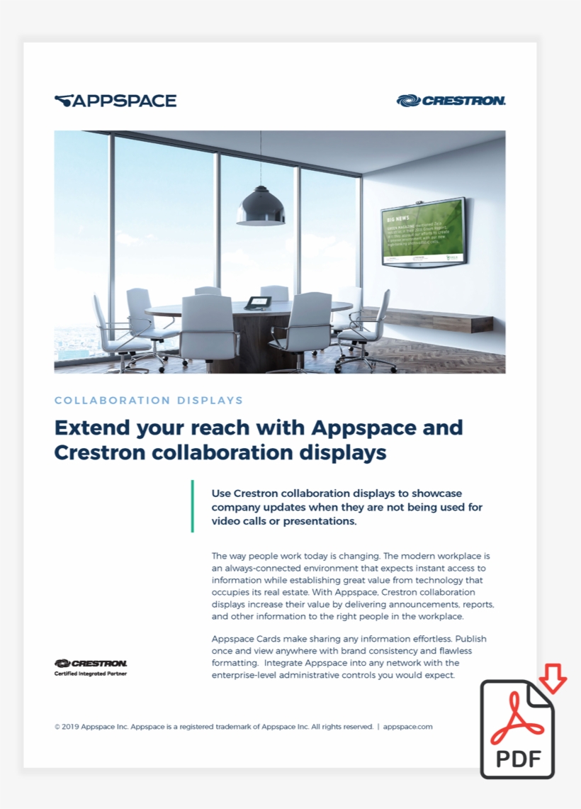 Thumb Crestron Collab - Crestron Mercury Meeting Room, transparent png download