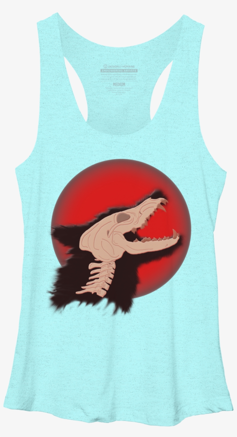 Blood Moon Werewolf Racerback - Active Tank, transparent png download