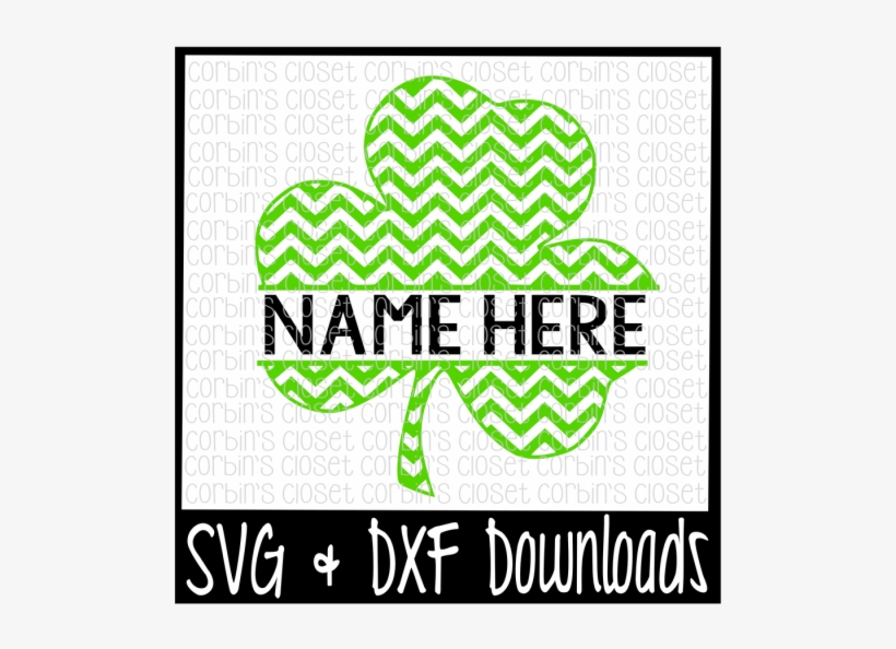 Free Chevron Clover * Clover * St Patrick's Cutting - Illustration, transparent png download