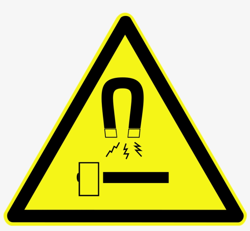 File - Block Magnet - Svg - Battery Charging Area Sign, transparent png download