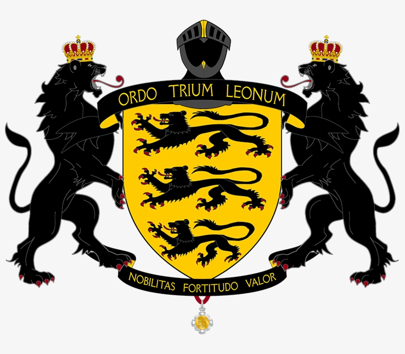 Coat Of Arms Of The Order Of The Three Lions - Png Three Lions, transparent png download