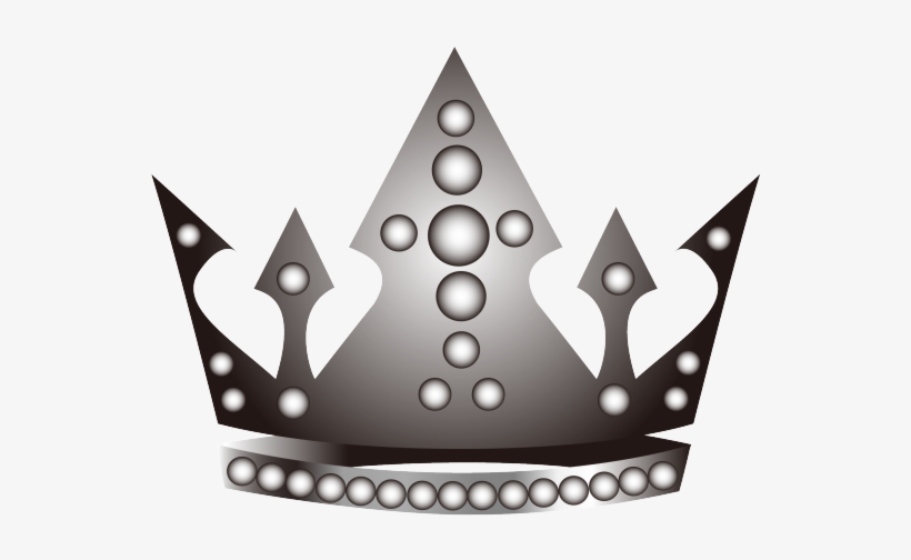 Silver Clipart Grey Crown - Free Vector Crown, transparent png download