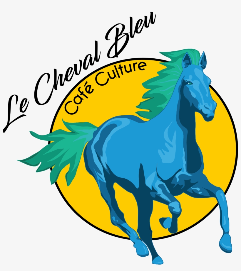 Café Culture Le Cheval Bleu - Stallion, transparent png download