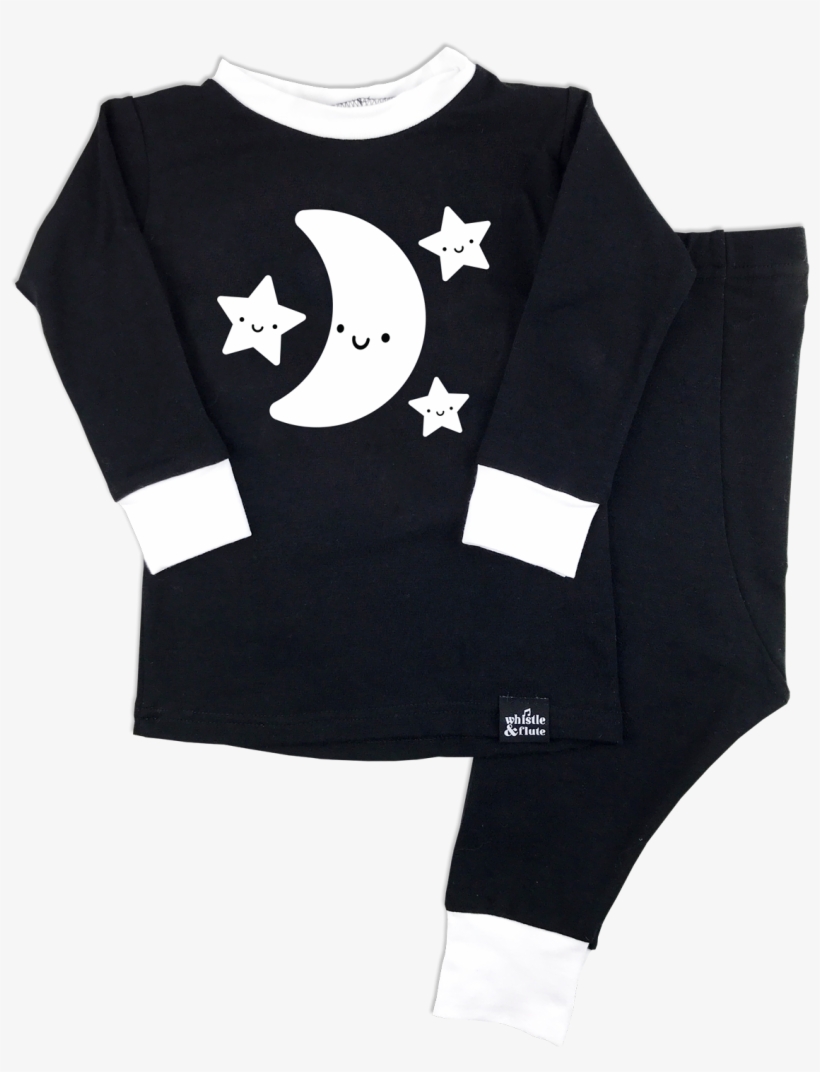 Kawaii Moon & Stars Pyjama Set - Pajamas, transparent png download