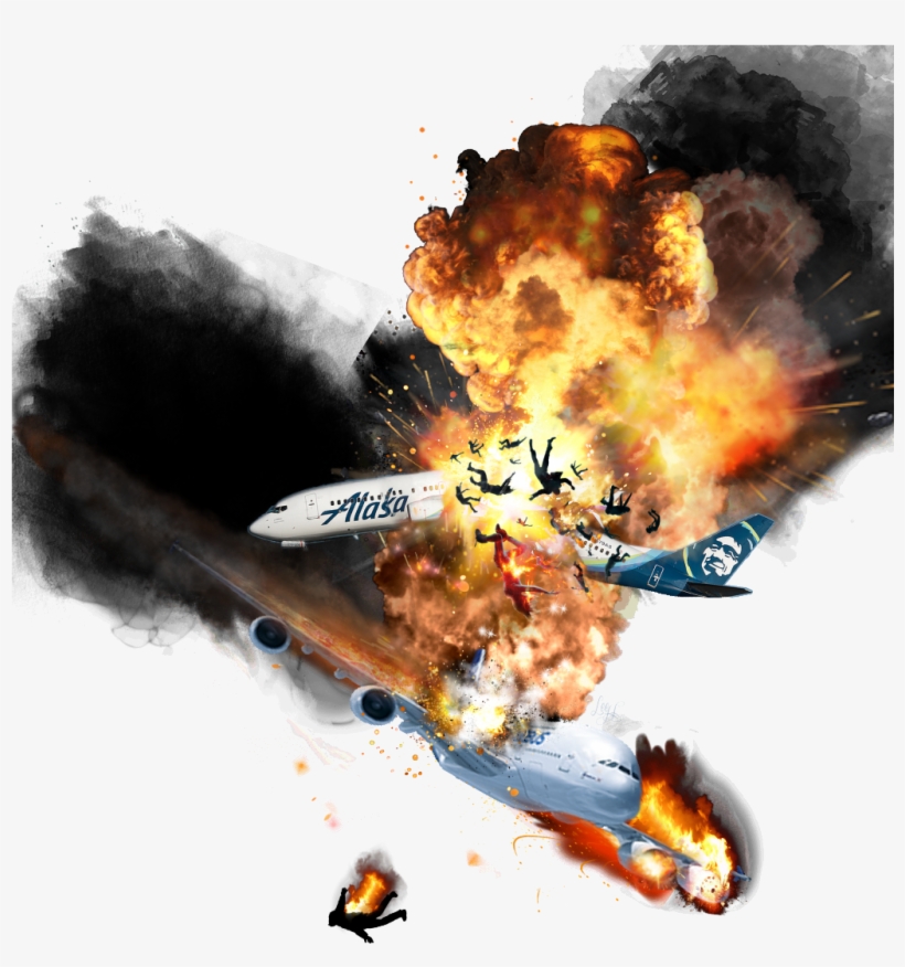 Plane Sticker - Transparent Plane Crash Png, transparent png download