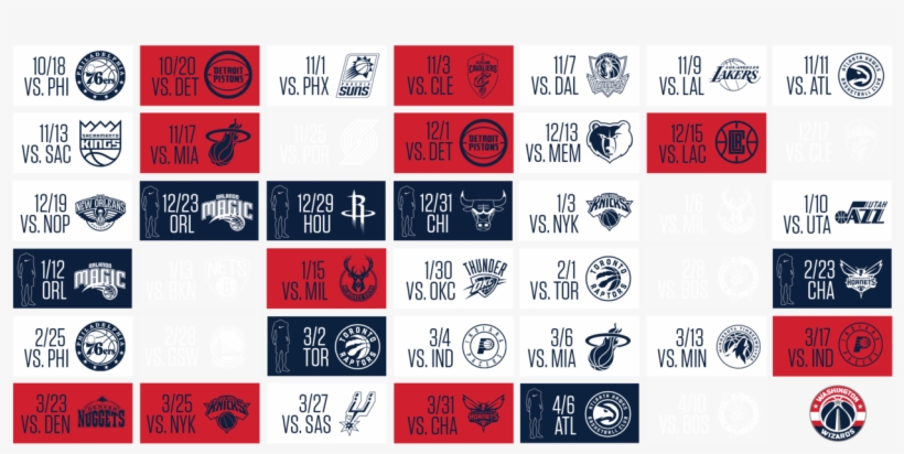 Nike Washington Wizards - Washington Wizards, transparent png download