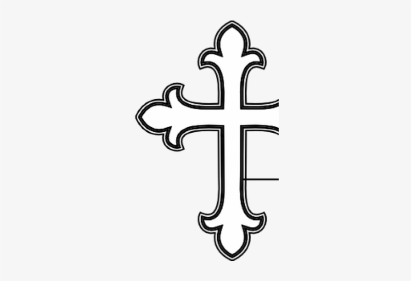 Cross Clipart Black And White - Cross Clipart Black And White Png, transparent png download