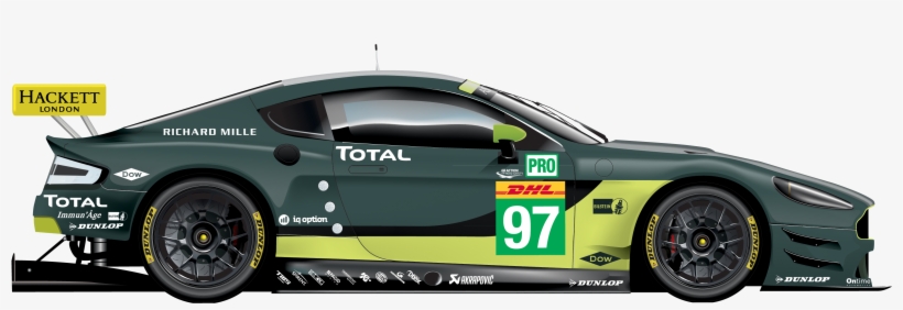 #97 - Aston Martin Gte 2017, transparent png download