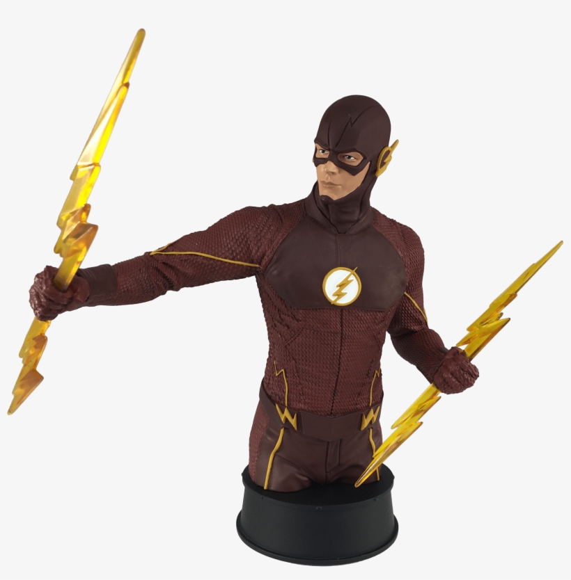 Based On The Hit Cw Show The Flash, This Hand Painted, - Flash Bust, transparent png download