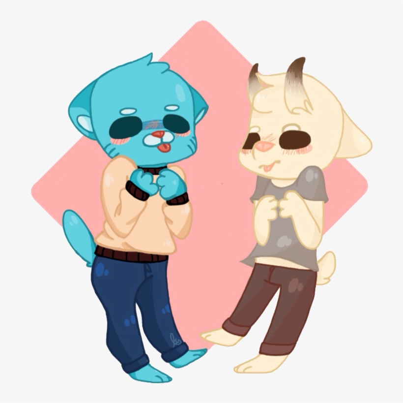 Fan Art Chi N By Girlyfilly On - Amazing World Of Gumball Gumball And Chi Chi, transparent png download