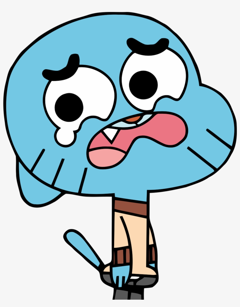 Gumball Sticker - Amazing World Of Gumball Crying, transparent png download