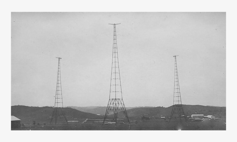 Communication Towers At The Cayey Naval Station - Monochrome, transparent png download