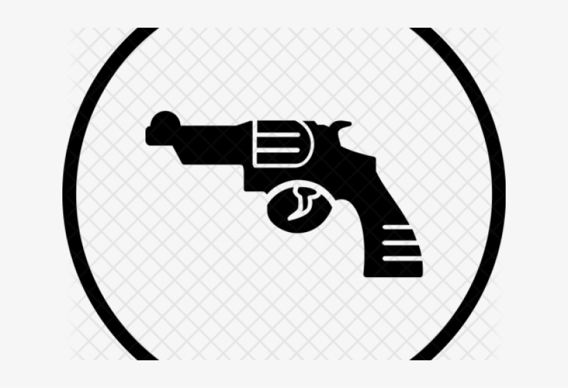Gunshot Clipart Hand Holding Gun - Revolver, transparent png download