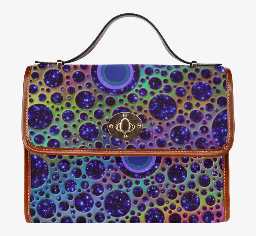 Universe Dots Grid Colored Pattern Waterproof Canvas, transparent png download